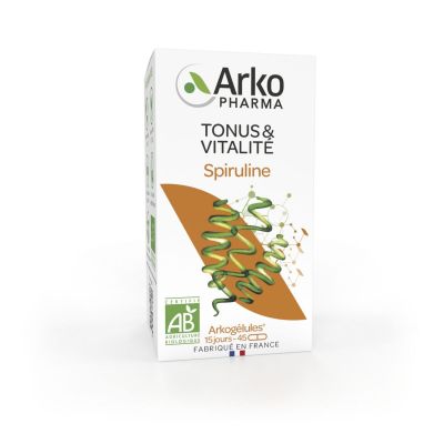 Arkogélules spiruline bio fatigue 45 gélules