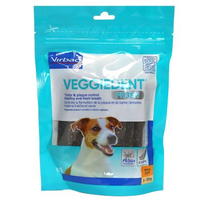 VeggieDent Fresh chiens 5-10kg 15 lamelles végétales