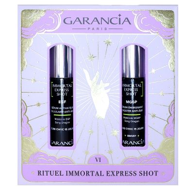 Coffret Immortal Express Shot EGF serum Booster 15ml + serum énergisant 15ml