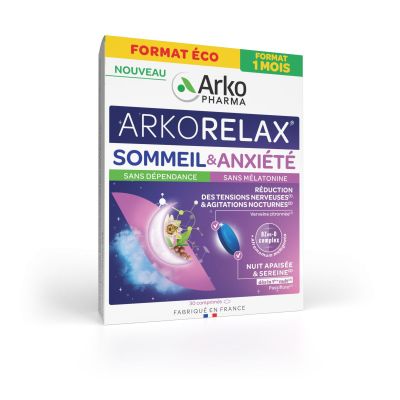 Arkorelax Sommeil et anxiété 30 comprimés