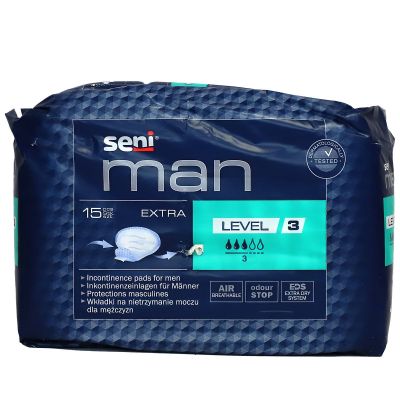 Man 15 protections masculines incontinence niveau 3