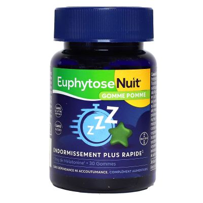 Nuit endormissement plus rapide goût myrtille 30 gommes