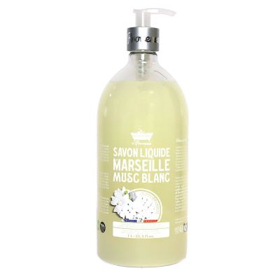 Savon liquide Marseille Musc Blanc 1 Litre