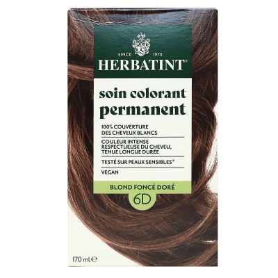 Soin colorant permanent blond foncé doré 6D