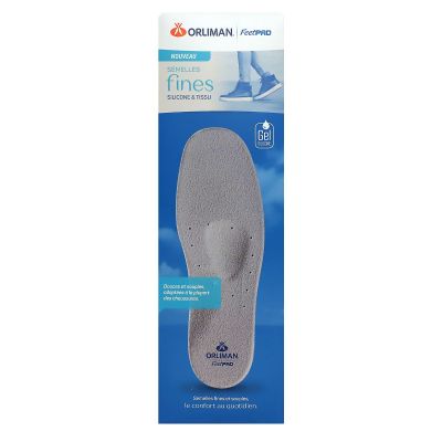 FeetPad semelles fines gel silicone et tissu taille 41/42