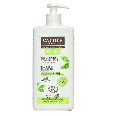 Kids shampoing douche 2en1 parfum pomme bio 500ml
