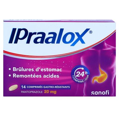 Ipraalox pantoprazole 20mg 14 comprimés