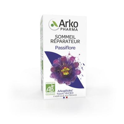 Arkogélules passiflore bio sommeil réparateur 45 gélules