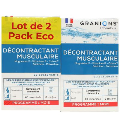 Décontractant musculaire 2x60 comprimés