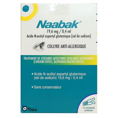 Naabak collyre anti-allergique 10 unidoses