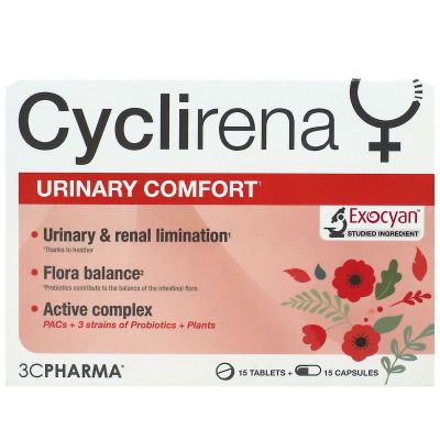 Cyclirena confort urinaire 15 comprimés + 15 gélules