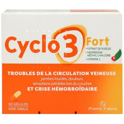Cyclo 3 Fort jambes lourdes 30 gélules