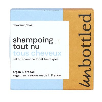 Shampoing solide tout nu tous cheveux vegan sans savon 75g