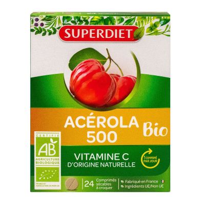 Acérola 500 bio 24 comprimés