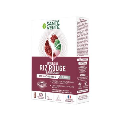 Levure de riz rouge 30 comprimés