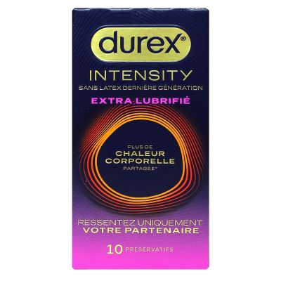 Intensity chaleur corporelle partagée 10 préservatifs sans latex