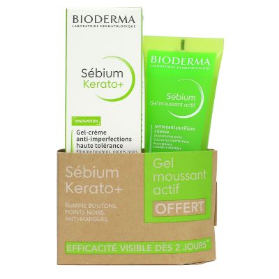 Sebium Kerato+ gel-creme 30ml + Sebium gel moussant offert