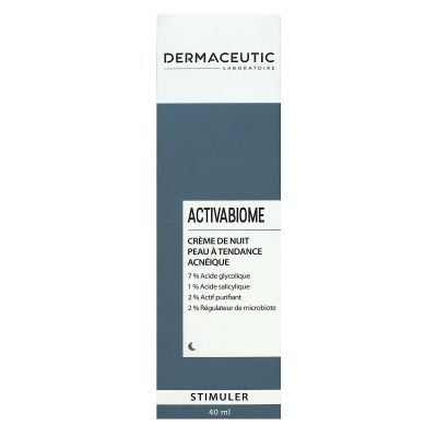Activabiome crème nuit peau tendance acnéïque Stimuler 40ml