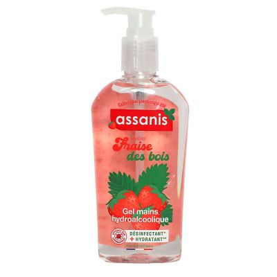 Gel hydroalcoolique fraise des bois 250ml