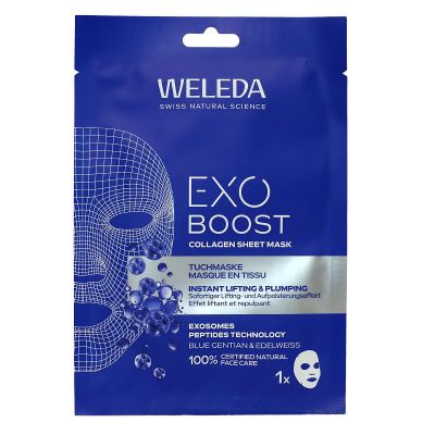 Exo Boost masque tissu collagene Gentiane Bleue Edelweiss 20ml