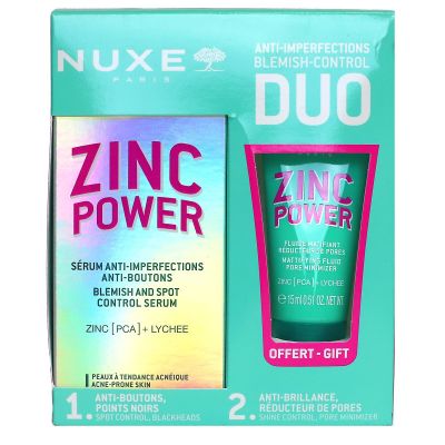 Zinc Power serum anti-imperfections 30ml + fluide matifiant 15ml offert