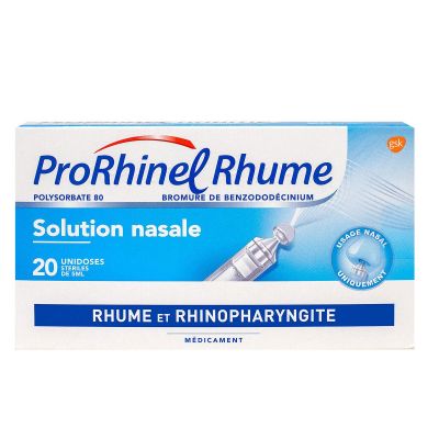 Rhume 20 récipients unidoses