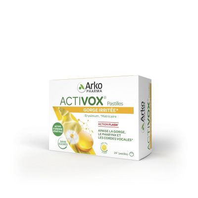 Activox miel citron 24 pastilles