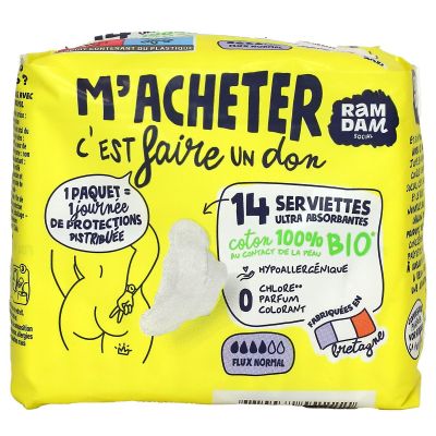 M'acheter 14 serviettes ultra absorbantes flux normal
