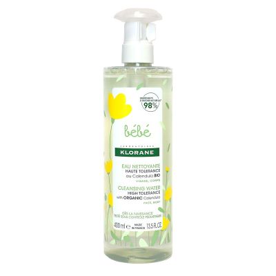 Bébé eau nettoyante au calendula apaisant sans rinçage 400ml