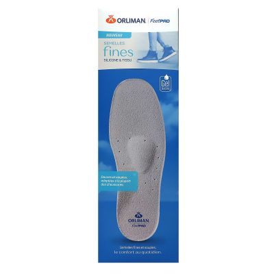 FeetPad semelles fines gel silicone et tissu taille 45/46