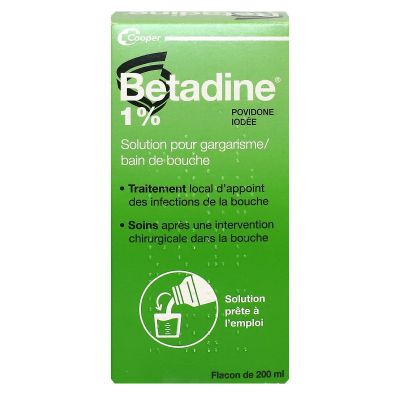 Etadine 1% gargarisme et bain de bouche 200ml
