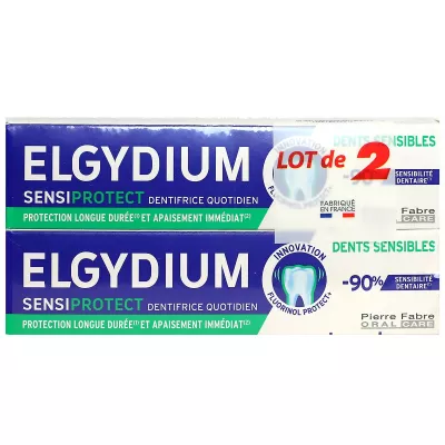 Sensiprotect dentifrice duo dents sensibles 2x75ml