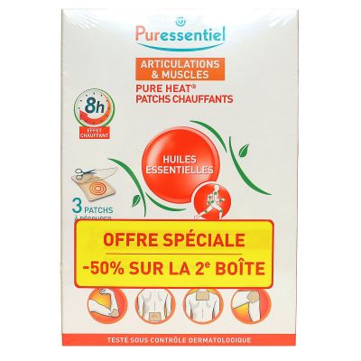 Articulations et muscles 2 x 3 patchs chauffants