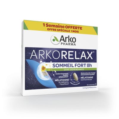 Arkorelax sommeil fort 8h 30 comprimés