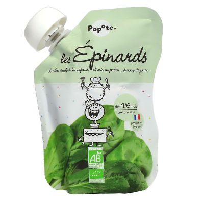Les épinards purée bio dès 4-6 mois 120g