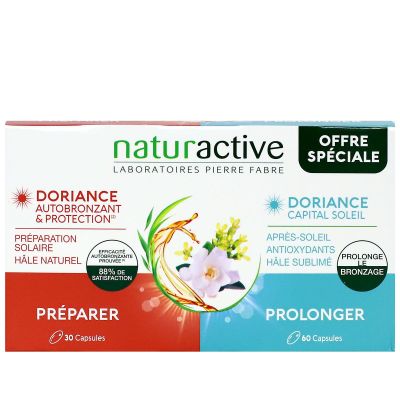 Doriance solaire autobronzant 30 capsules + Capital soleil 60 capsules