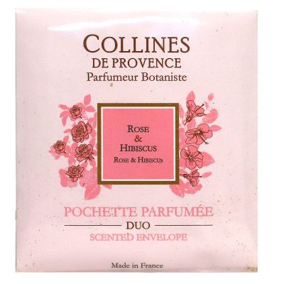 Pochette parfumée Duo rose hibiscus 6g