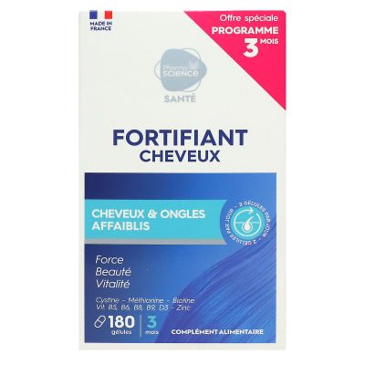 Fortifiant cheveux et ongles affaiblis 180 gelules