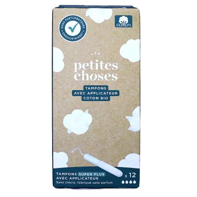 12 tampons avec applicateur Flux Super Plus 5 gouttes