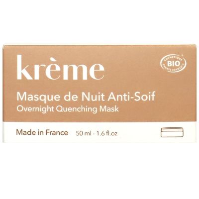 Masque nuit anti-soif visage peau sèche 50ml