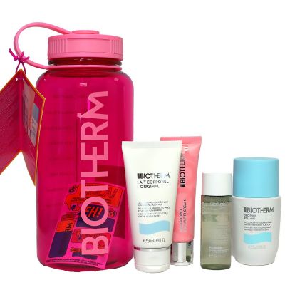 Drop Collection Les Essentiels d'Hydratation visage et corps peau sèche gourde rose