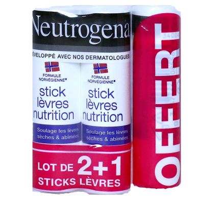 3 sticks lèvres nutrition 3 x 4,8g