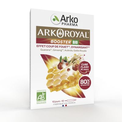 ArkoRoyal Booster bio effet coup de fouet 10 ampoules x 10ml