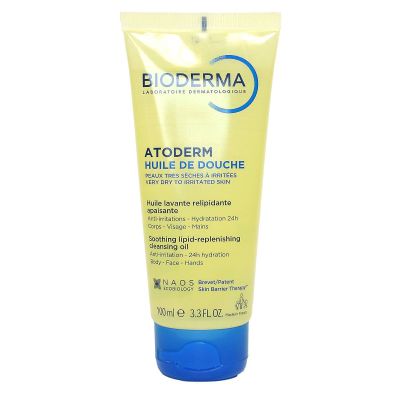 Atoderm huile de douche peau très sèche à irritée 100ml