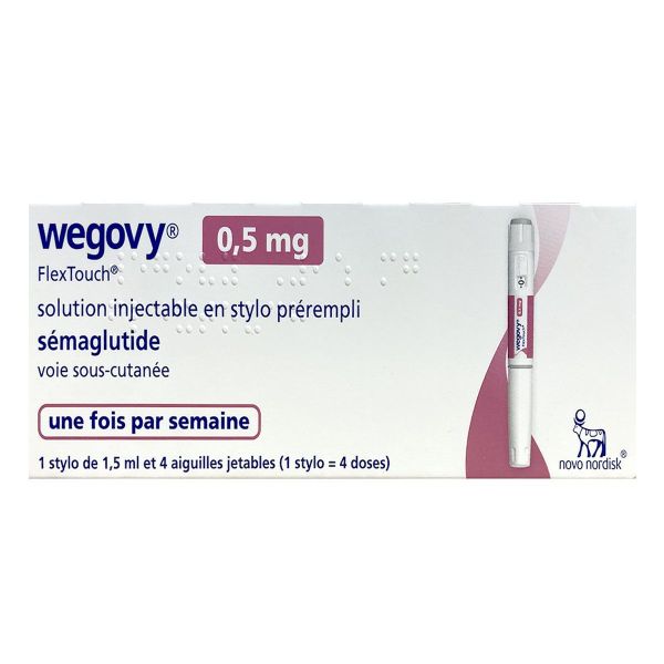Wegovy solution injectable en stylo pré-rempli 0,5mg