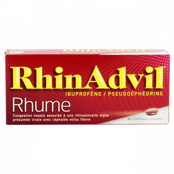 Rhinadvil rhume 20 comprimés enrobés