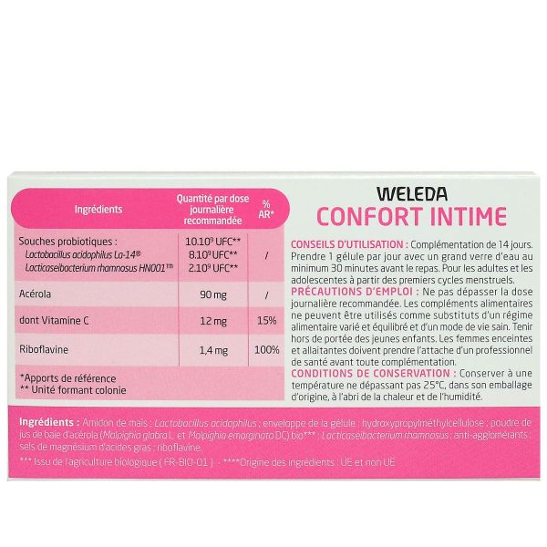 Confort intime complément alimentaire 14 gélules