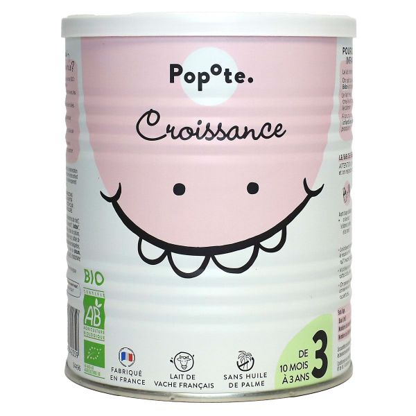 Lait infantile bio Croissance 10 mois - 3 ans 400g