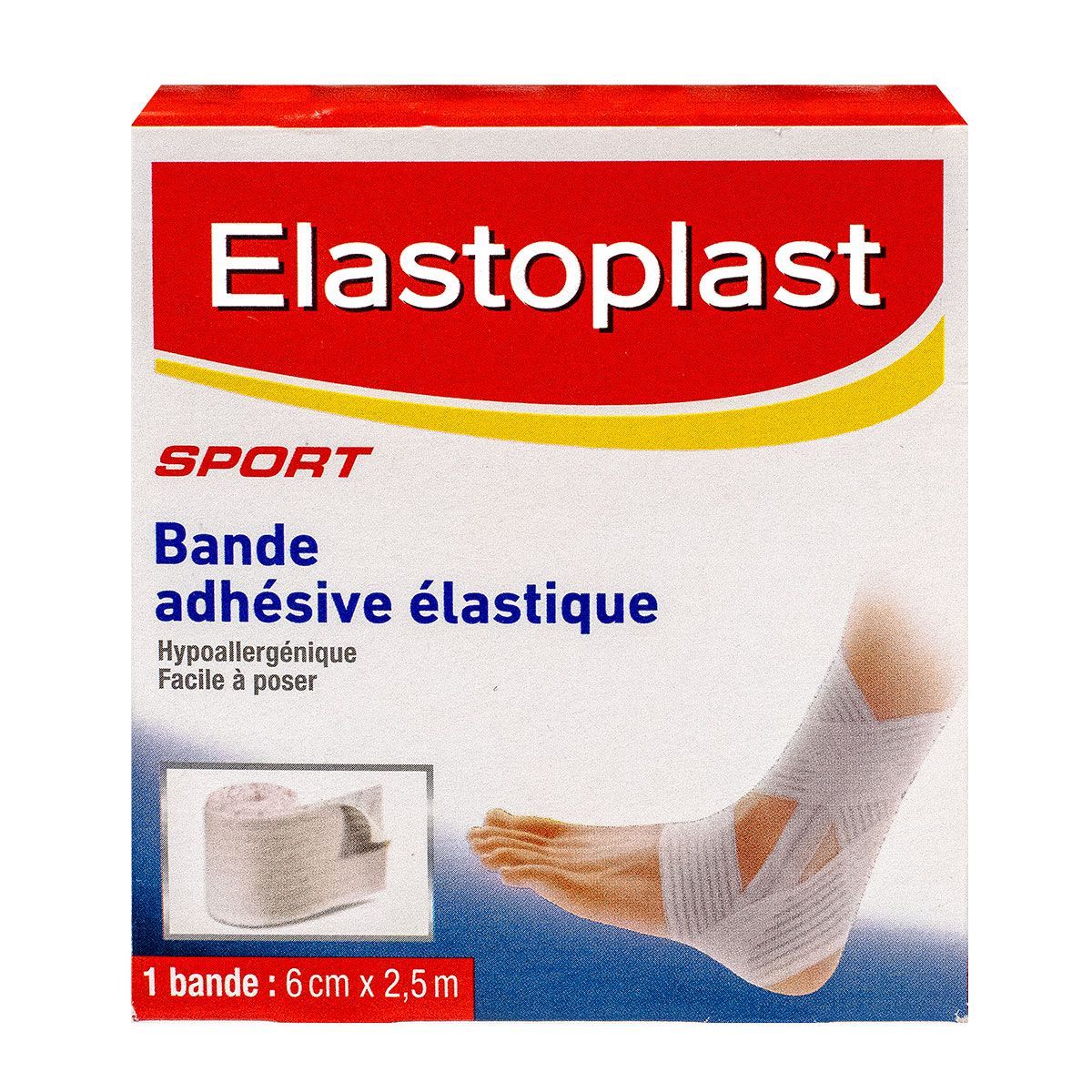 la bande adhésive élastique 2,5m elastoplast est utilisé pour la