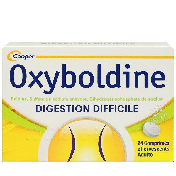 Oxyboldine 24 comprimés effervescents